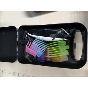 ConAir Clippers with 9 attachments and Black Plastic Carrying Case